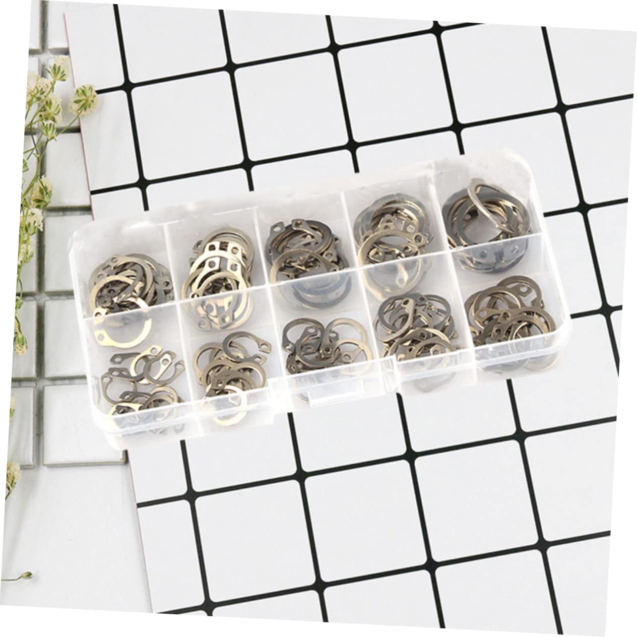 Stainless Steel Retainer Ring C Shape, M8 to 18mm 100pcs Box