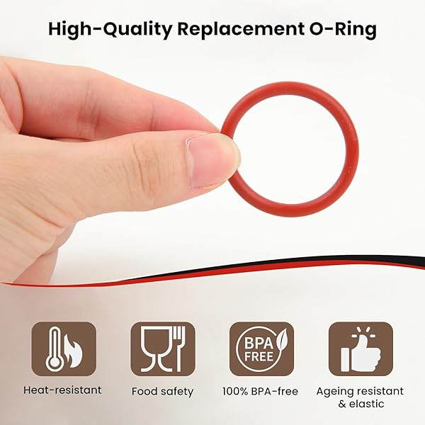 Coffee Machine O-Ring & Grease Set: Replacement Sealing Rings with 15 Silicone Gaskets + 10g Silicone Grease +5 Cleaning Brushes Accessories for Philips/Saeco/Gaggia Series Espresso Machines - 3