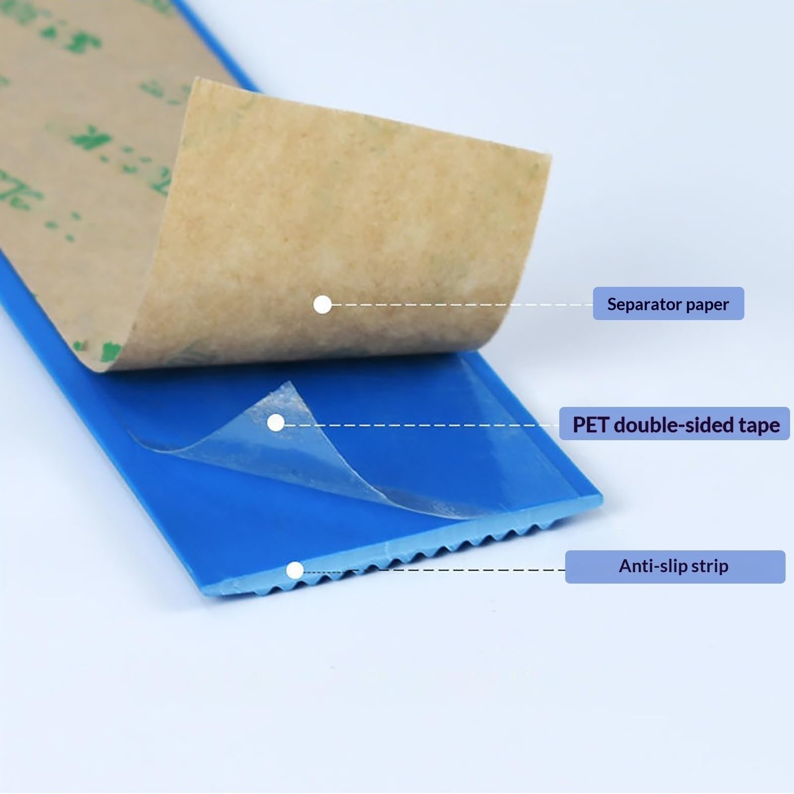 Rutschfester Treppenschutzstreifen, 5 m, selbstklebend, PVC-Stufen, Kantenleiste für Holz-, Beton- und Fliesentreppen, perfekt für den Innen- und Außenbereich, ideal für Familienhäuser (Grün