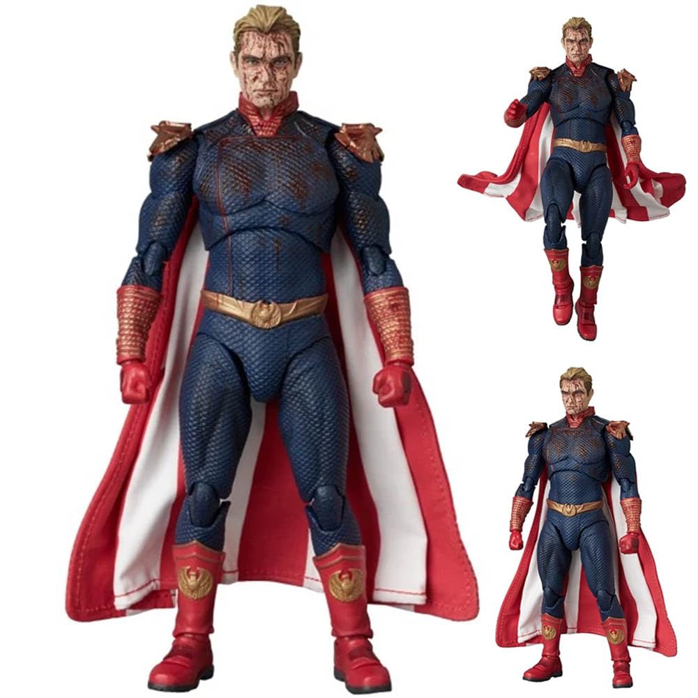 Anjinguang Homelander Figure Ultimate Homelander Action Figure Anime Figurine 16cm Movable Joints (with Accessories) Model PVC Statue Collectible Home Decor Gifts — image 1