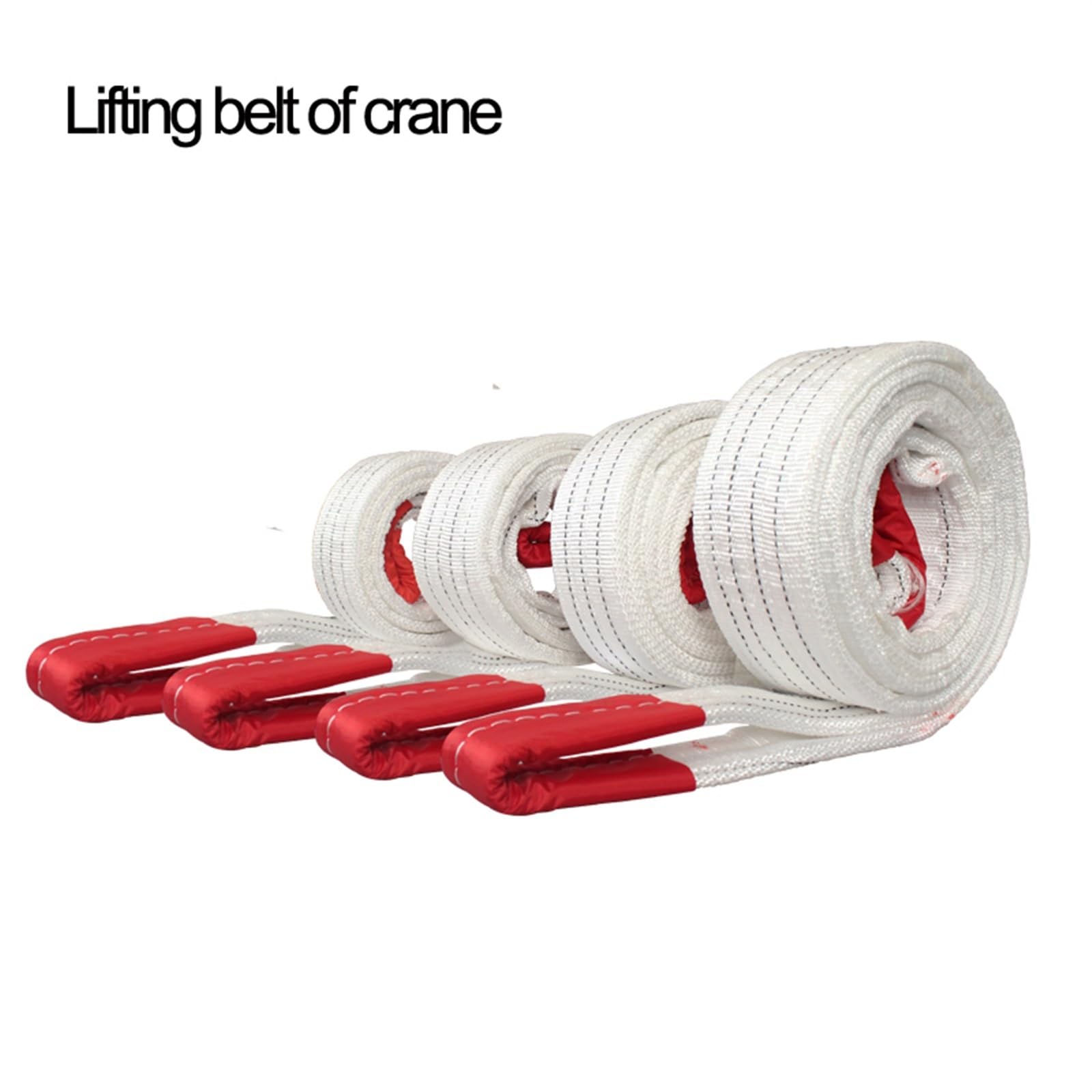 Ein schwerer Gurt Hebeband 4-lagig geflochtenes Polyester-Gurtband 1-2T 1-8m(1 Tonnenlänge 2m)