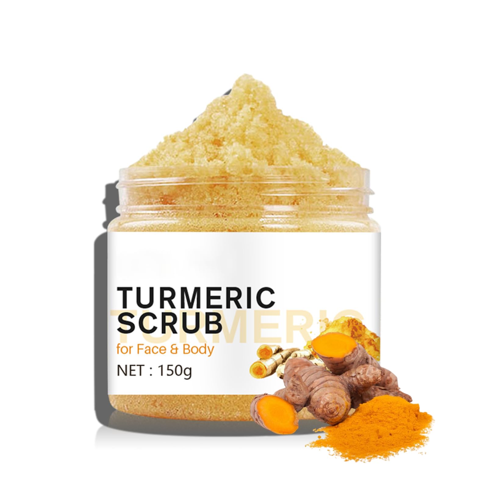 Turmeric Face Scrub - Turmeric Exfoliating Face Scrub - Boost Remove Dark Spot Age Spots Acne Hyperpigmentation - Turmeric Scrub for Firm Hydrated Skin - Turmeric Face Scrub Great Gifts Women