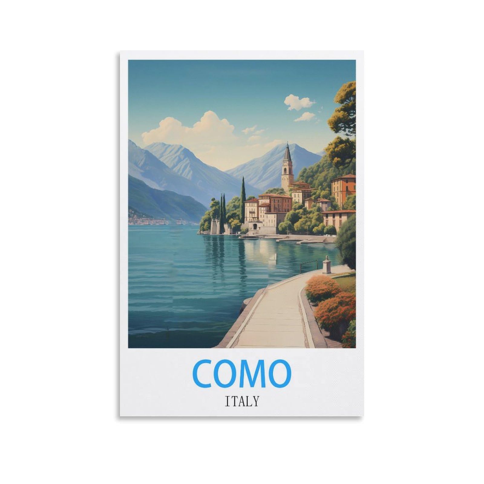 Funny Tin Signs,Como Italy,Funny Vintage Metal Sign Plaqu Poster Wall Art Pub Bar Kitchen Garden Bathroom Home Decor 30x30cm