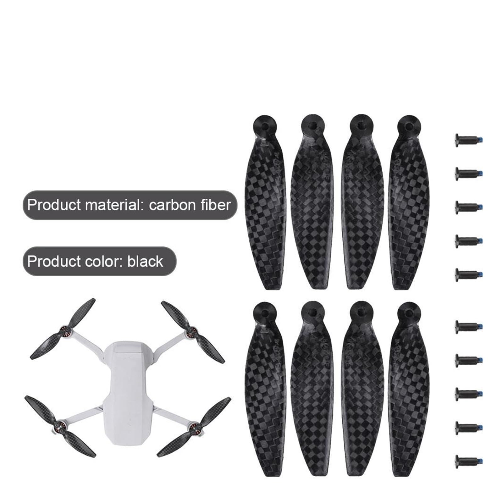 Compatibile con, DJI, Mini 2 SE Eliche Carbonio 4726F