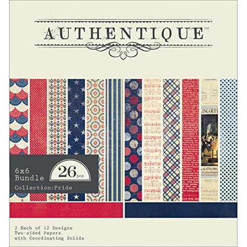 Authentique PaperPRI009 Pride Bundle Cardstock Pack, 6 by 6-Inch, 26-Sheets