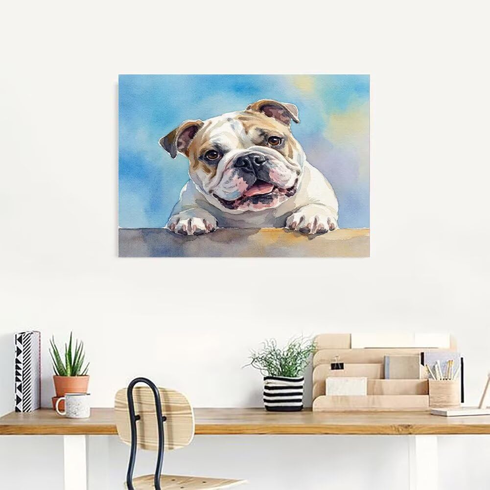 Diamond Painting Bouledogue FrançAis Peinture Diamant 135x100cm V-569T9 | DIY Loisirs Créatifs Adultes Diamant Perle Broderie, 5D Cristal Rond Point de Croix pour Home Wall Decor, Cadeau Femme
