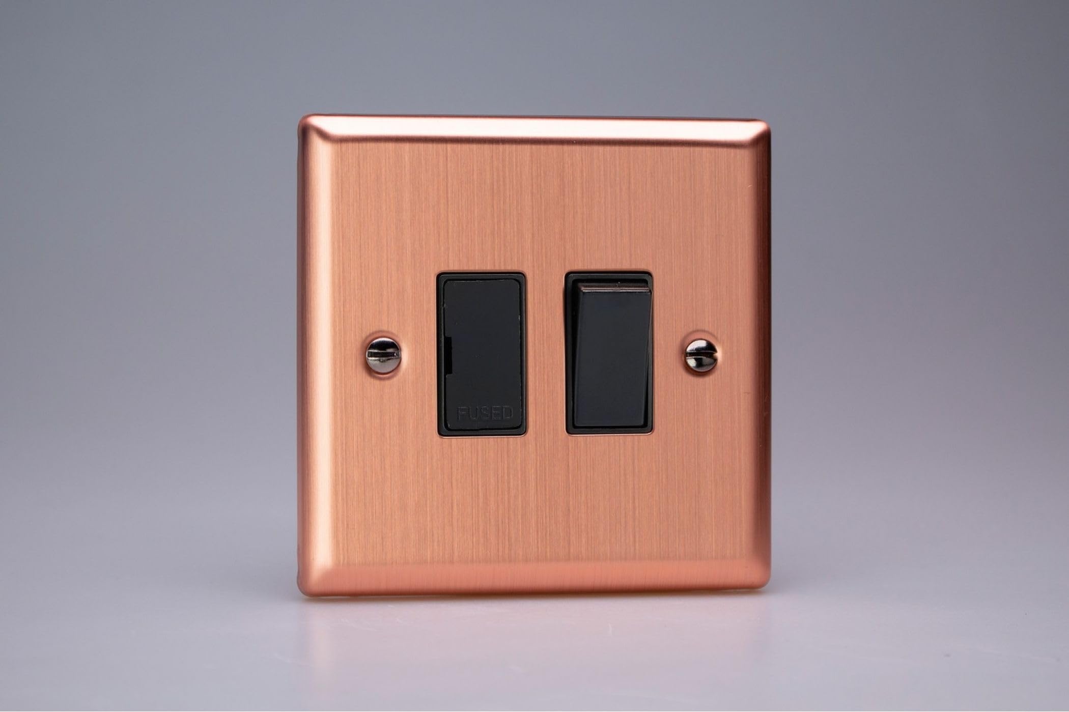 Varilight XY6B.BC Urban Brushed Copper 1 Gang 13A Switched Fused Spur