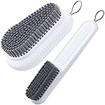 Selaurel Cleaning Brush Soft Bristle Brush Laundry Scrub Brush Clothes Underwear Shoes Scrubbing Brush, Easy to Grip Household Cleaning Brushes Tool for Countertops Bathtubs (White)
