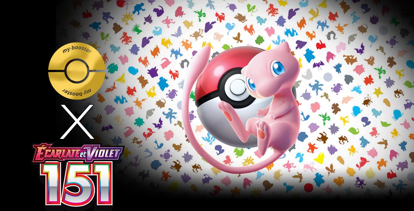 My-booster - Box 10 Carte Pokémon Écarlate Et Violet 3.5 151 Con Mackogneur Holo O Reverse (casuale) - 2