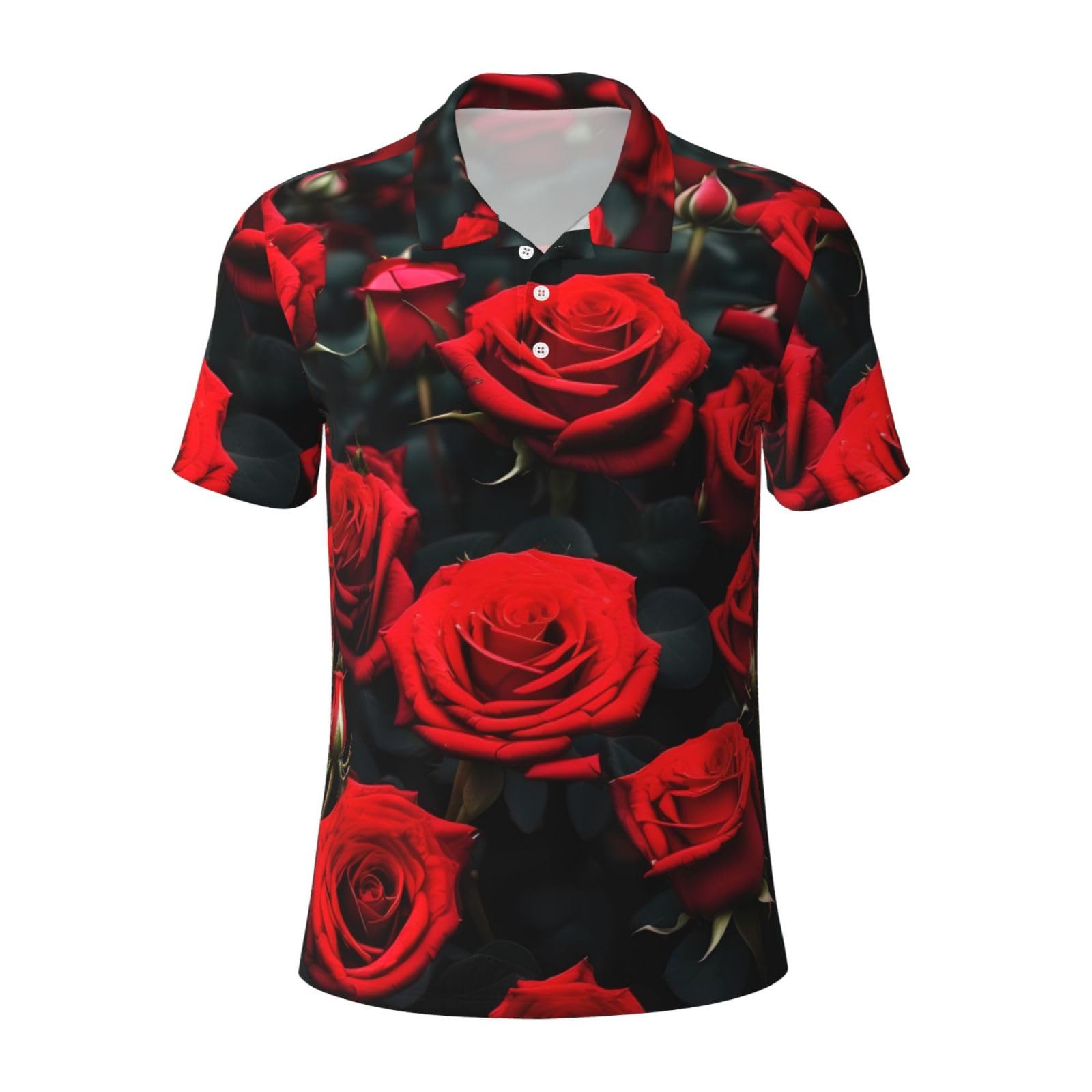 Polo imprimé rose rouge homme chic pour vos sorties décontractées d'été - 8