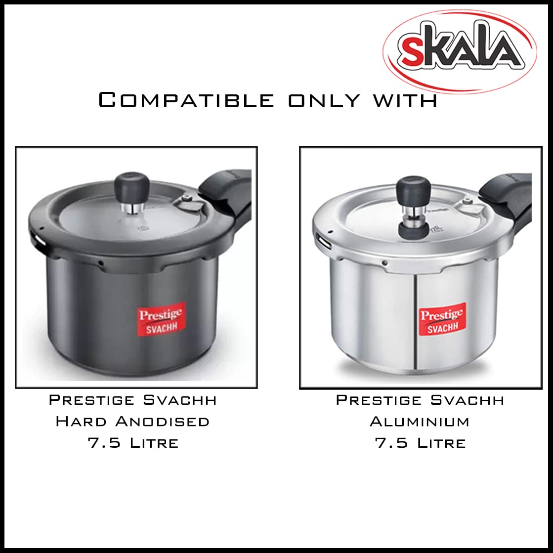 Skala Nitrile Rubber Gasket Compatible With TTK Prestige Aluminium | Hard Anodised 7.5 Litres Svachh Outer-Lid Pressure Cooker (Pack of 1) 1