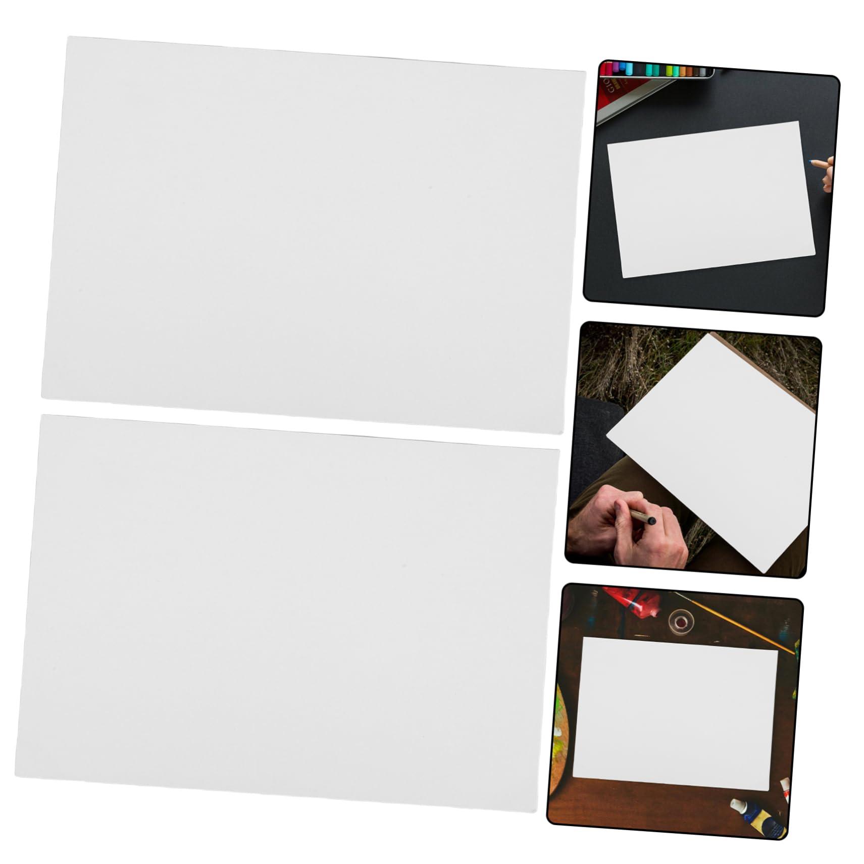 Papel de Dibujo Blanco para Niños y Estudiantes, 100 Hojas, A4