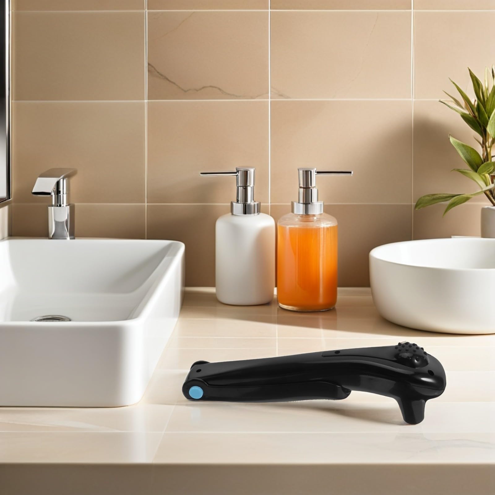 Depiladora Eléctrica Afeitadora Corporal Portátil sin Cables Negra para Espalda para Depilación Fácil y Confiable para Hombres Cuidado Personal en Viajes y Uso Diario