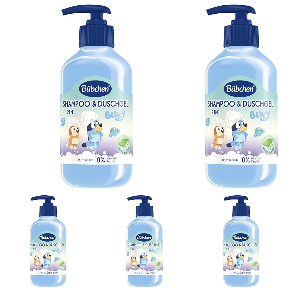 Bübchen Shampoo & Duschgel Bluey 250ml (Packung mit 5)