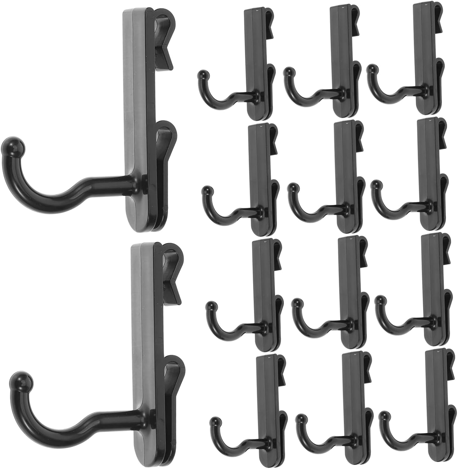 DOITOOL 72pcs Plastic Grid Wall Hooks Multi-use Hanging Hangers for Organizing and Displaying Pictures Artwork and Accessories Easy to Install Heavy Duty Hooks for Use