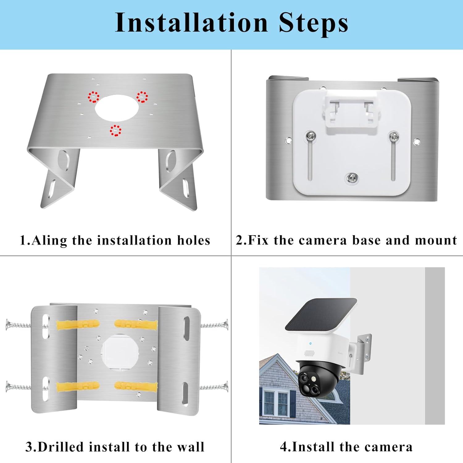 Gutter Mount Corner Mount Bracket Compatible with Eufy Security Cameras