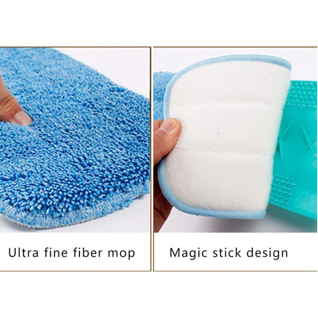 Fregona pulverizadora para Limpieza de Suelos, fregona Plana de Microfibra con Botella pulverizadora Recargable y Almohadillas Lavables