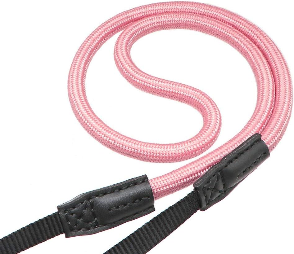 Quick Release Camera Neck Strap Shoulder Strap Belt for Mirrorless Digital Cameras Climbing Rope with Quick Release QD Loops Connector with O-Ring Adjustable Length 30-53inch Pink