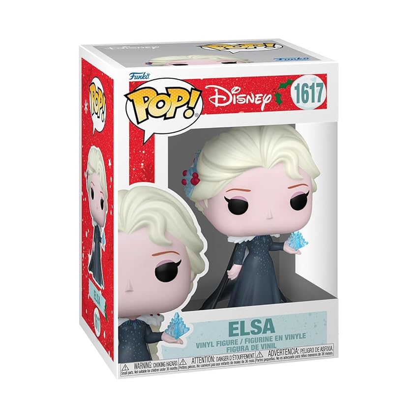 Funko Pop! Disney: Princess Holiday - Elsa - Frozen- Figura in Vinile da Collezione - Idea Regalo - Merchandising Ufficiale - Giocattoli per Bambini e Adulti - Disney/Pixar Fans