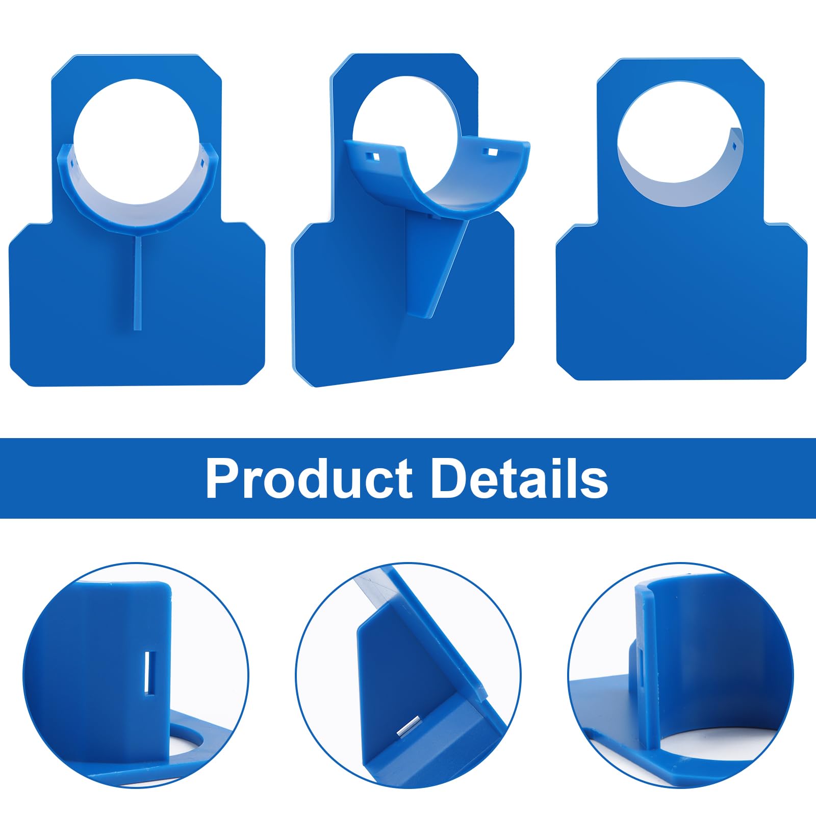 Soporte Para Mangueras De Piscina - 2 Unidades, De ABS, Con Correas Y Adhesivos