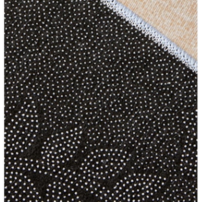 Alfombra pasillo abstracta verde azulado y dorado para una entrada y cocina con estilo 5