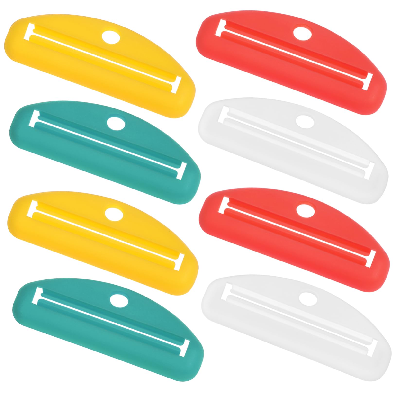 MOLUCKFU Toothpaste Tube Clip 8 Pcs Manual Squeezers for Boys and Girls Sturdy Plastic Wide Application