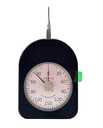 Double Needle Tensionmeter Gauge Dial Tension Tester Meter with Max Measuring Value 150g