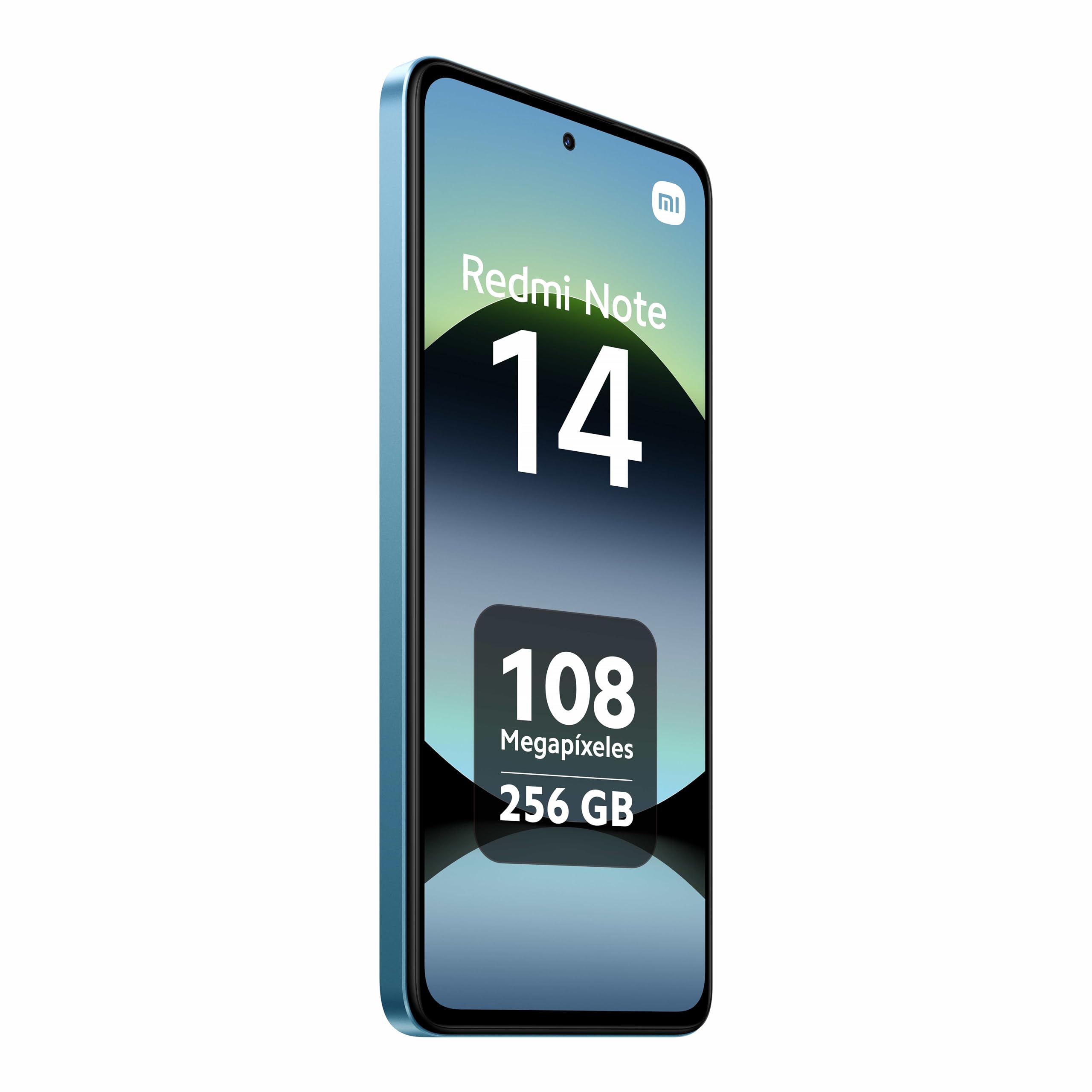 XIAOMI Redmi Note 14 - Smartphone de 8+256GB, Pantalla de 6.67" AMOLED FHD+ 120Hz, MediaTek Helio G99-Ultra, cámara de 108MP, TurboCharge 33W, 5500 mAh, Cargador no Incluido, Azul (Versión ES)