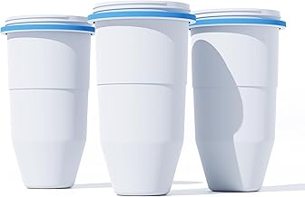 Waterdrop Replacement Filters for Waterdrop WD-PT-08B Pitcher, NSF/ANSI 53 Certified, Reduces TDS, PFOA/PFOS, Lead, Chlorine, and More, 4-Stage Filtration Replacement (Pack of 3)