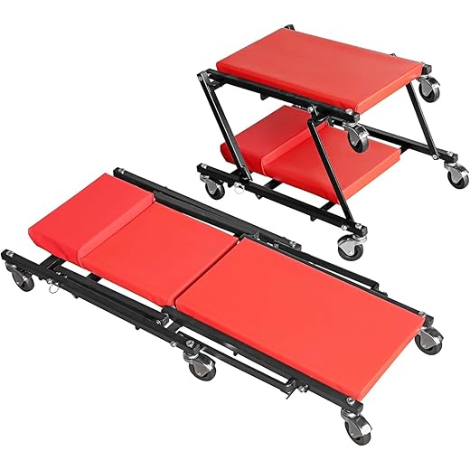 Torin Rolling Garage Creeper with Padded Headrest