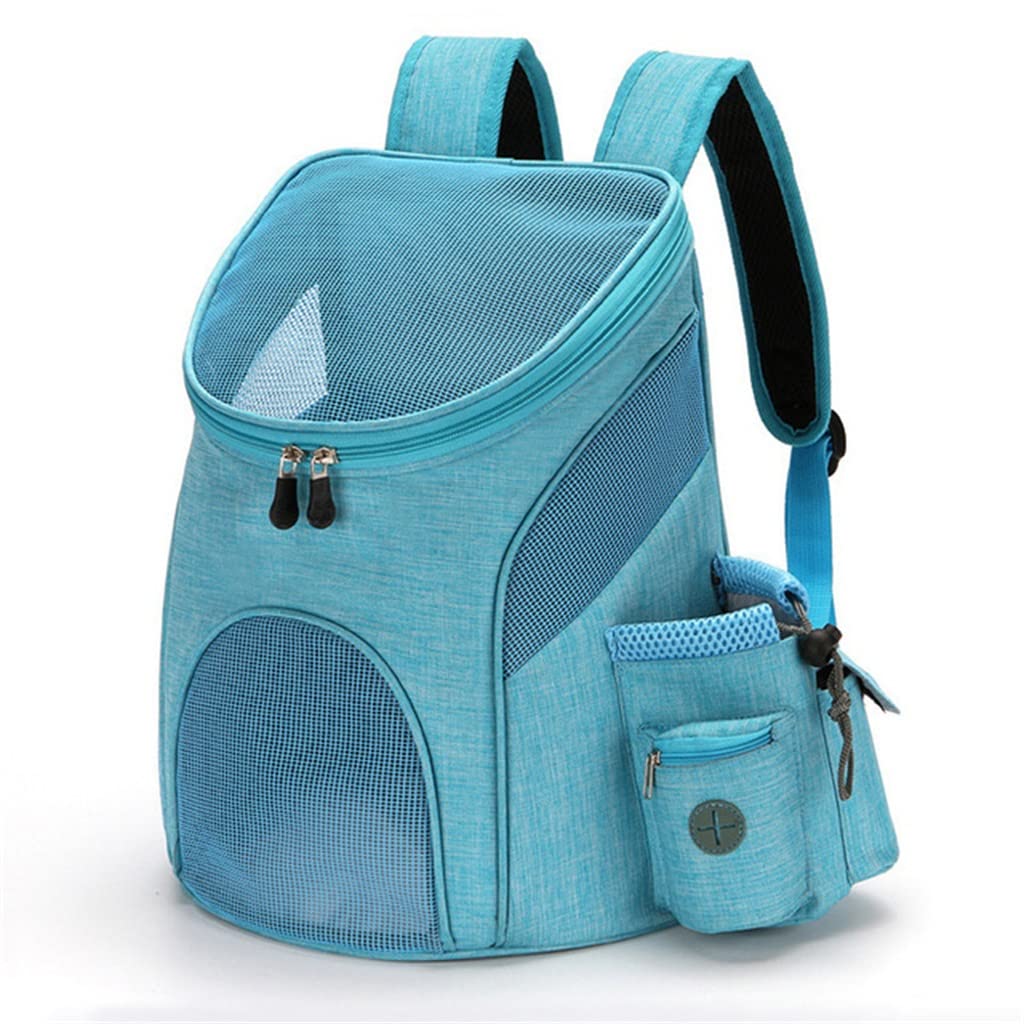 AttreX Bolsa de Malla portátil para Perros Mochila Transpirable para Mascotas Transportín para Mascotas de Viaje al Aire Libre Plegable Grande (DL 45 * 36 * 31 cm)