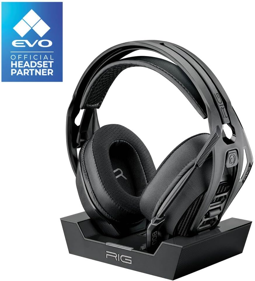 RIG 800 PRO HS Wireless Gaming Headset and Multi-Function Base Station for Playstation PS4, PS5, PC, USB - 24 Hour Battery