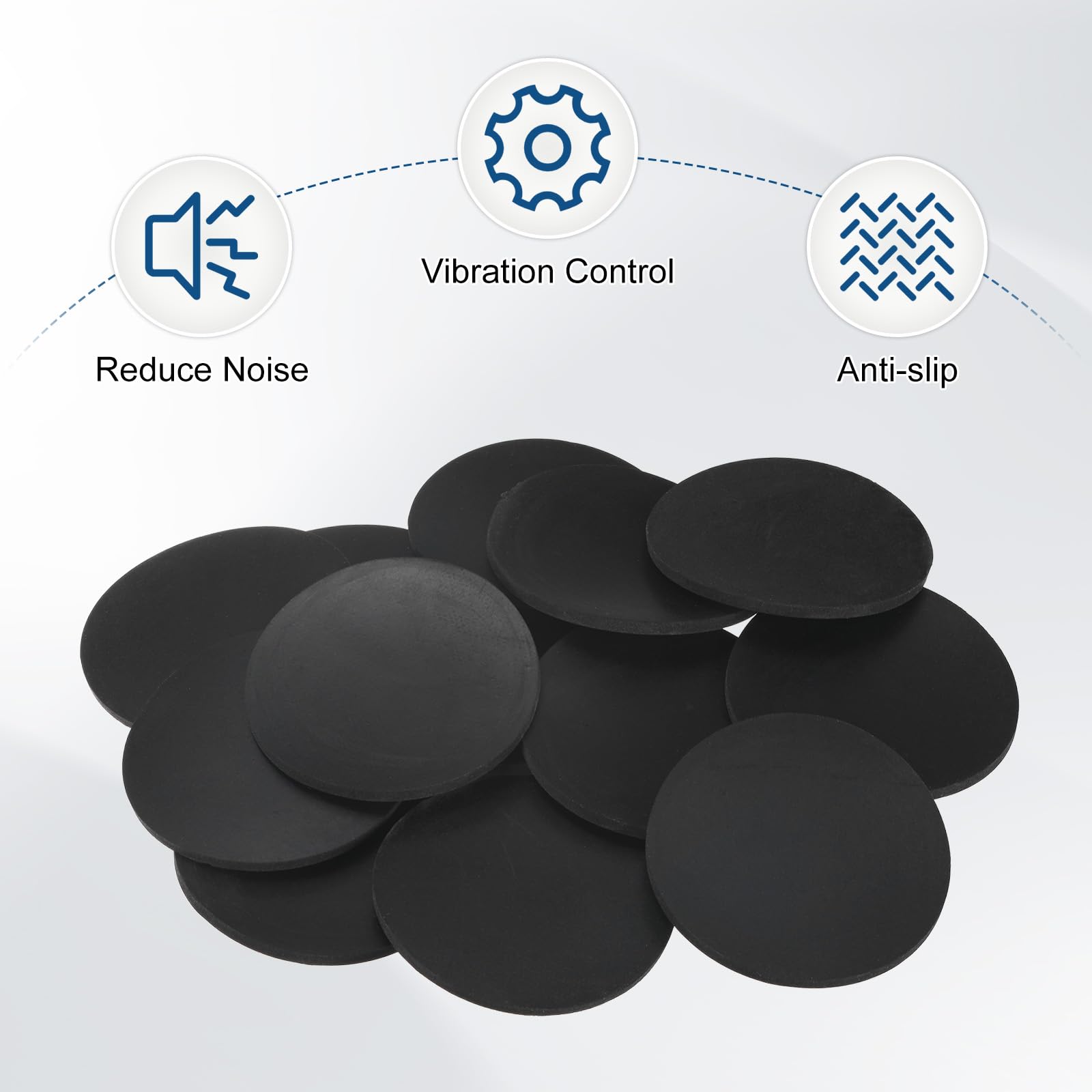 M METERXITY 20-Pack Rubber Solid Discs Washers - Image 4