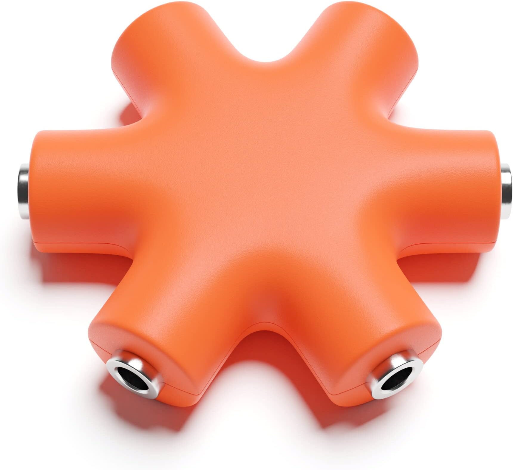 Mono Patch Cable Splitter - TS 3.5mm 1/8" - Modular Synth Eurorack [Orange]