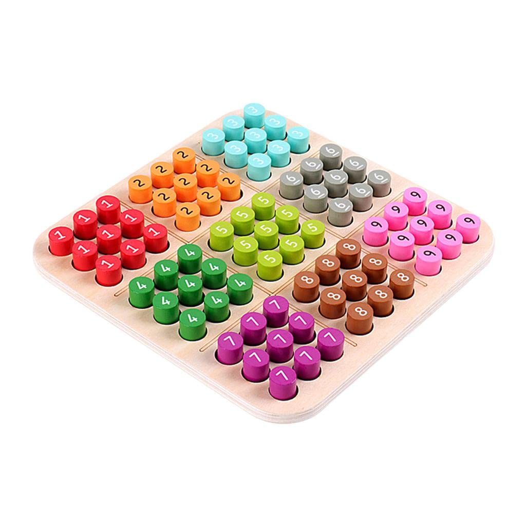 Sudoku de Madera Rompecabezas Juego de Mesa Pensamiento Tradicional Educativo para Adultos