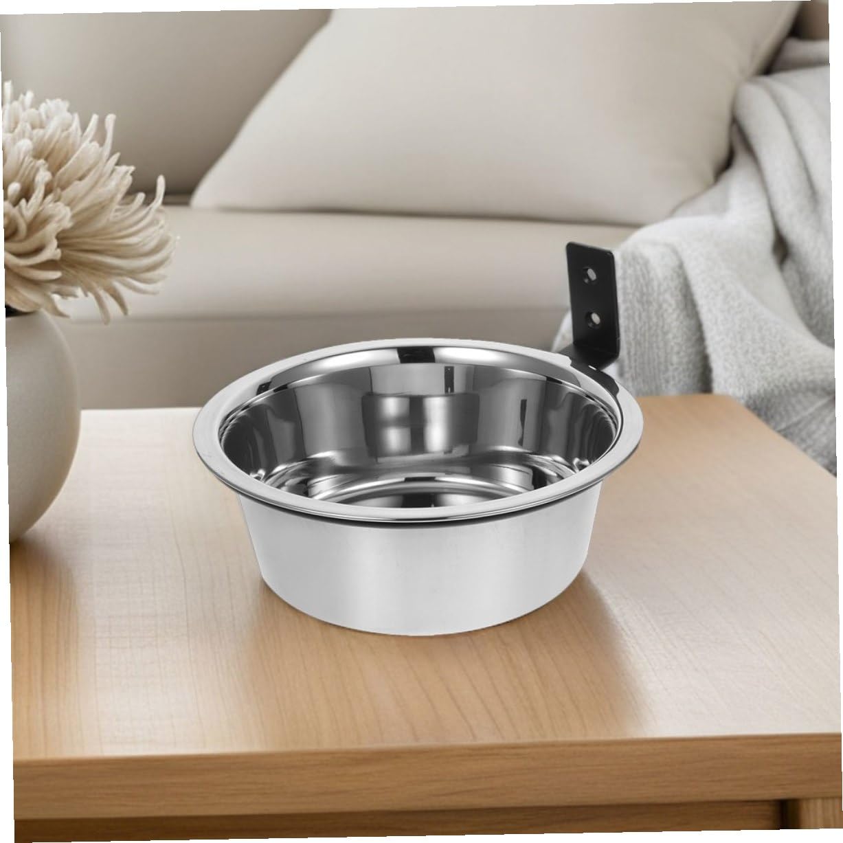 2 Juegos Comederos Altos para Perros de Cuencos de Acero Inoxidable Montados Pared Soporte Elevado para Alimentar Perros Grandes y Cachorros Estación de Comida y Agua