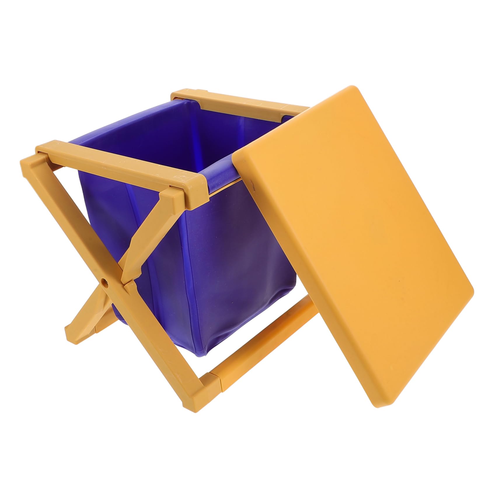 Portable Commode Travel Potty Portable Toilet Foldable Toilet Emergency Toilet Car Potty for Adults Outdoor Bathroom Portable Potty for Camper Toilet Seat Potty Orange Tpe RORPOIR