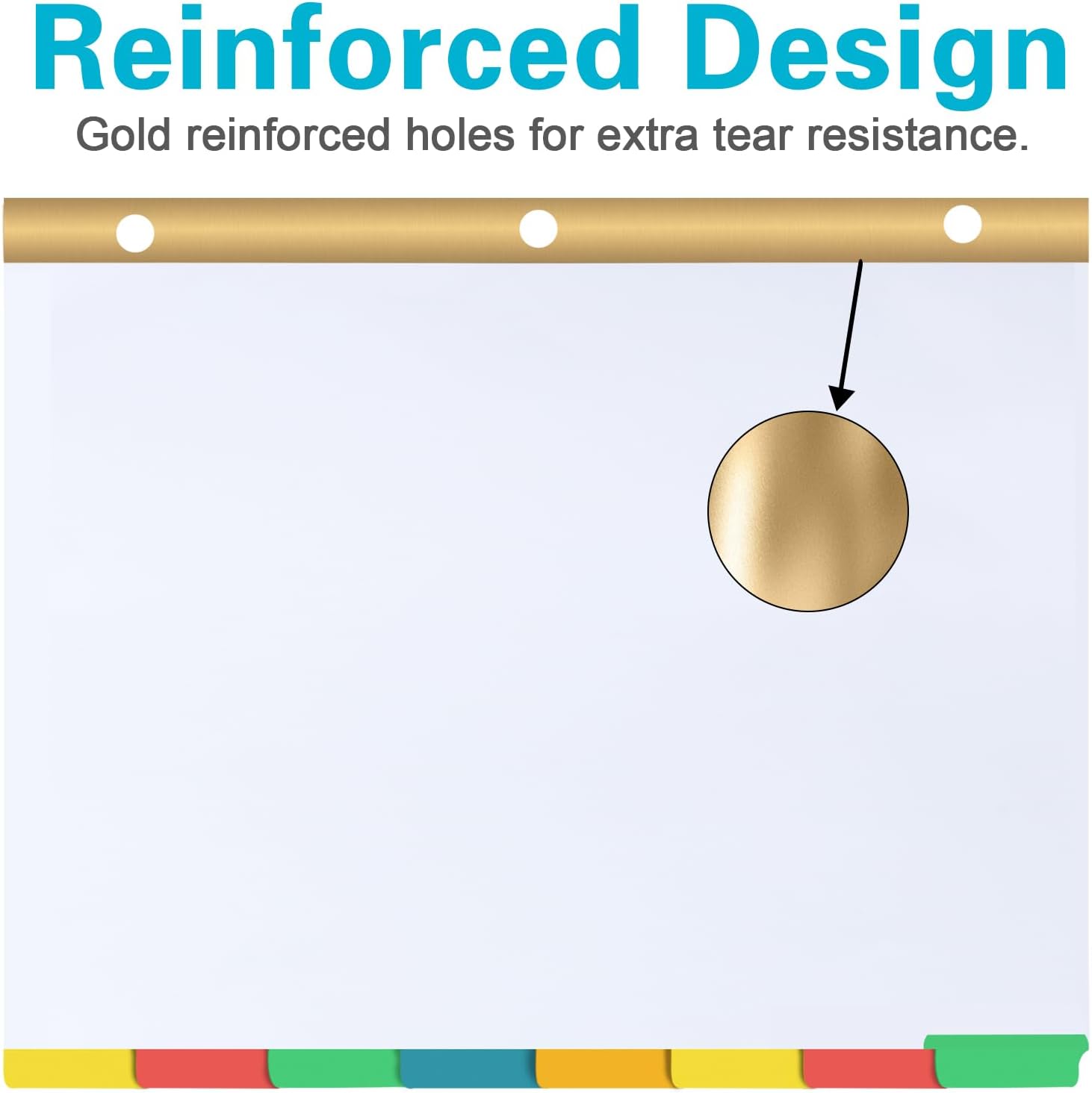 PANDRI バインダーディバイダー 120個パック バインダーインデックス