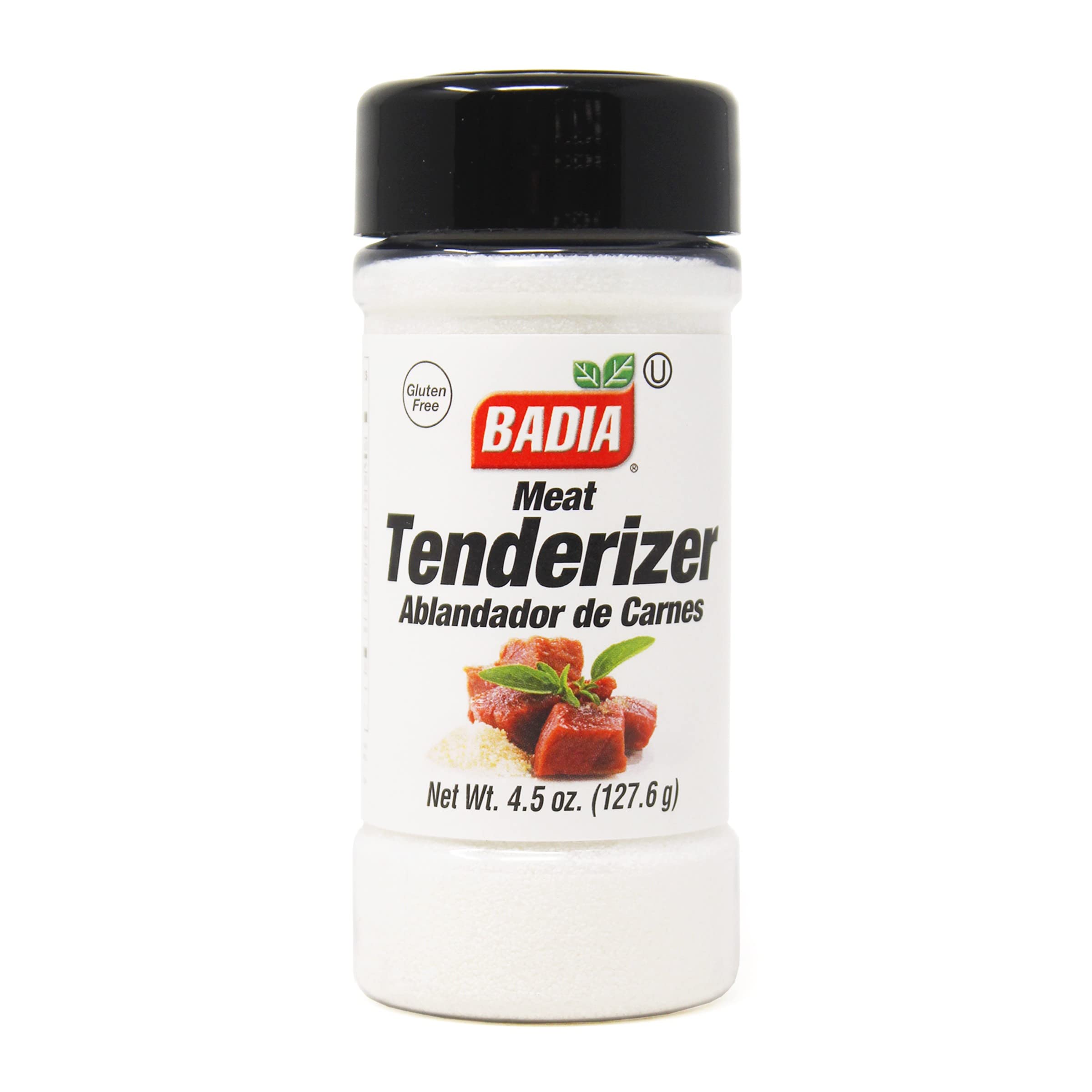Badia Meat Tenderizer Powder, 4.5 oz - Unseasoned Enzyme Blend for Tender Cuts of Beef, Pork, Poultry