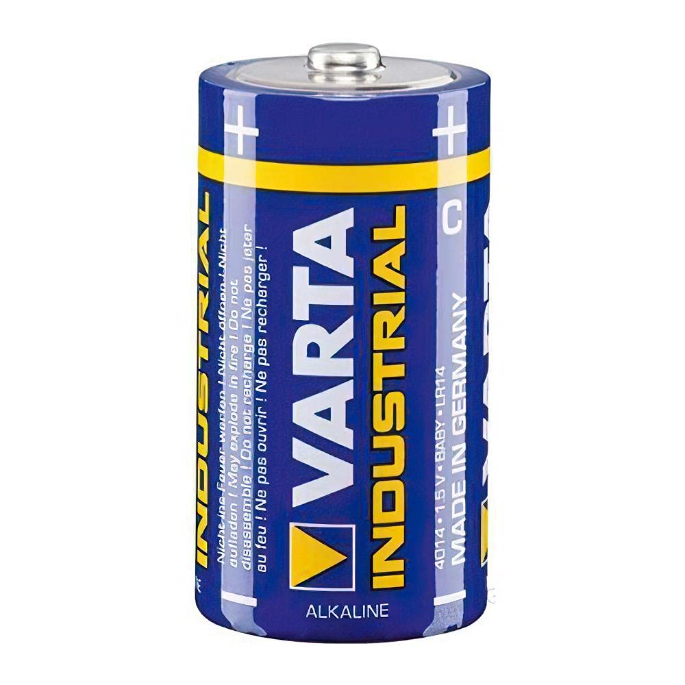 VARTA Industrial Pro C Baby Alkaline Batteries LR14-20-Pack, Made in Germany