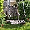 International caravan santa fe iron nailhead single porch swing rustic brown  urban country home decor