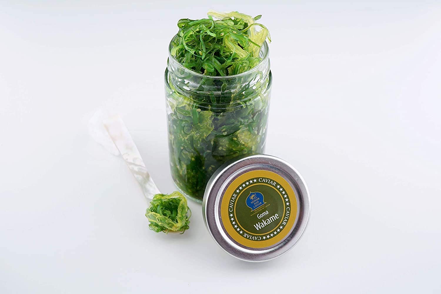 Salade d'Algues Goma Wakame au Sésame (4 x 300g); vegan, sans gluten et sans exhausteurs de goût