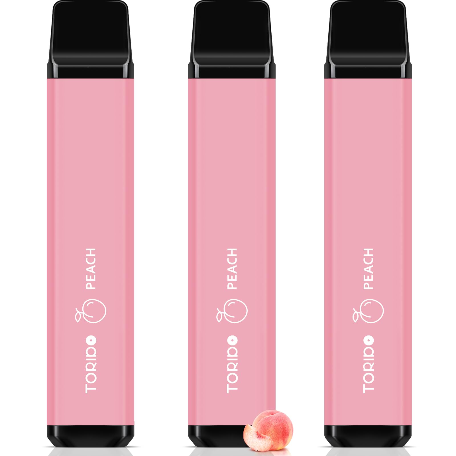 Amazon | 電子タバコ 使い捨て VAPE 7500回吸引可能 桃 3本 メンソール