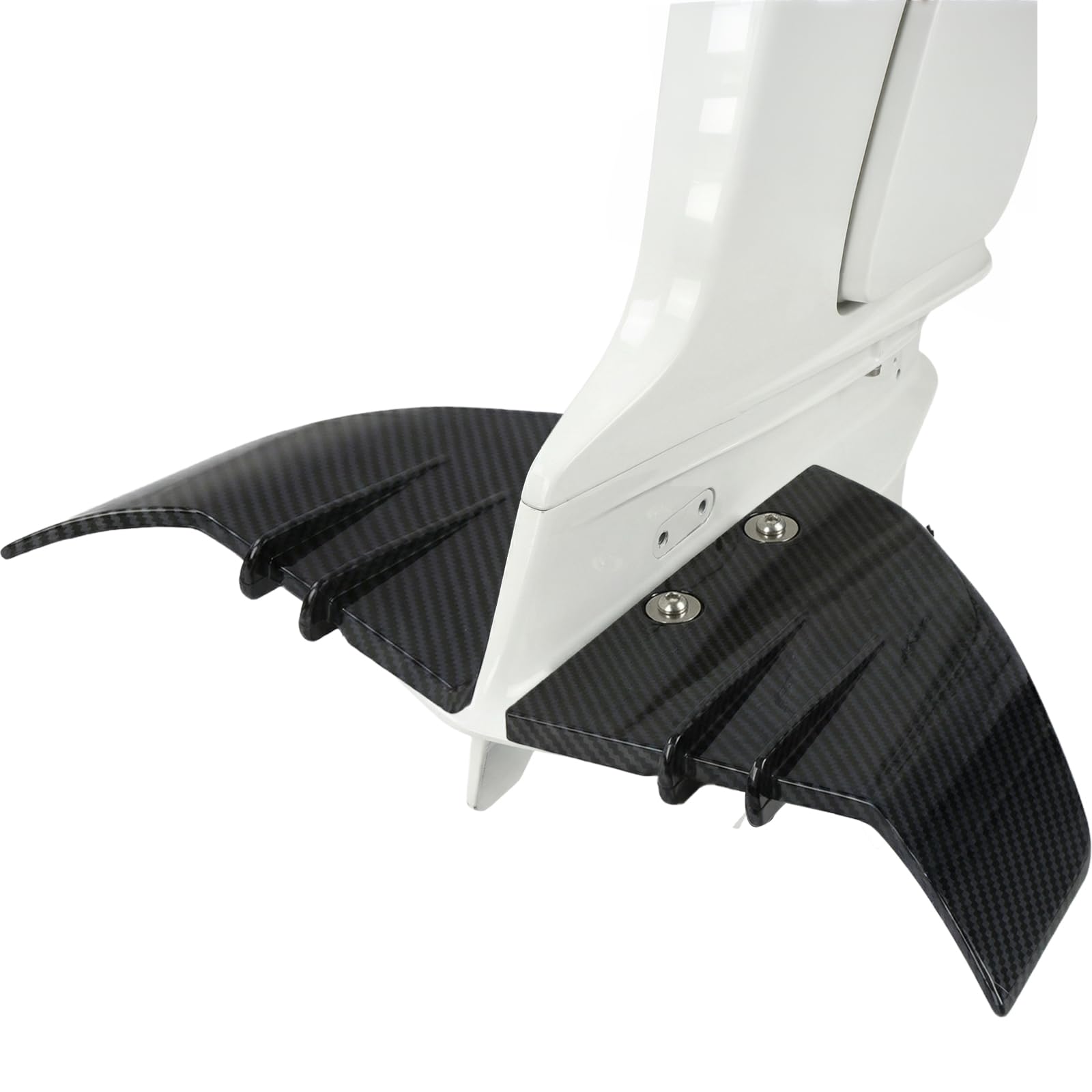 Universal Whale Tail Hydrofoil Stabilizer Fin Kit for Outboard & Stern Drive Motors (5-150 HP) - Enhance Performance & Stability (Carbon Design BLACK)