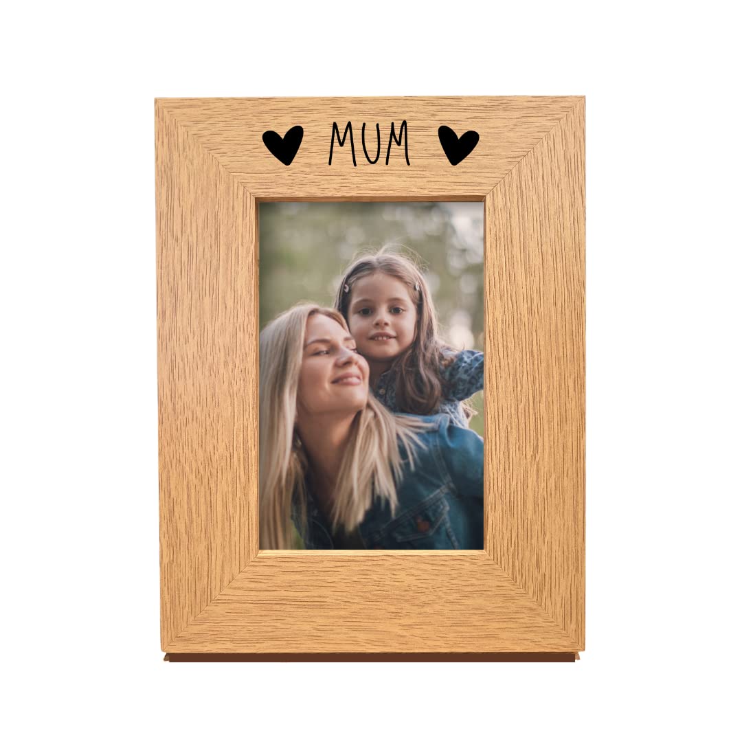 Second Ave Gift Company Portrait Second Ave Oak 6X4 Picture Photo Frame Mum Heart Gift Mother's Day