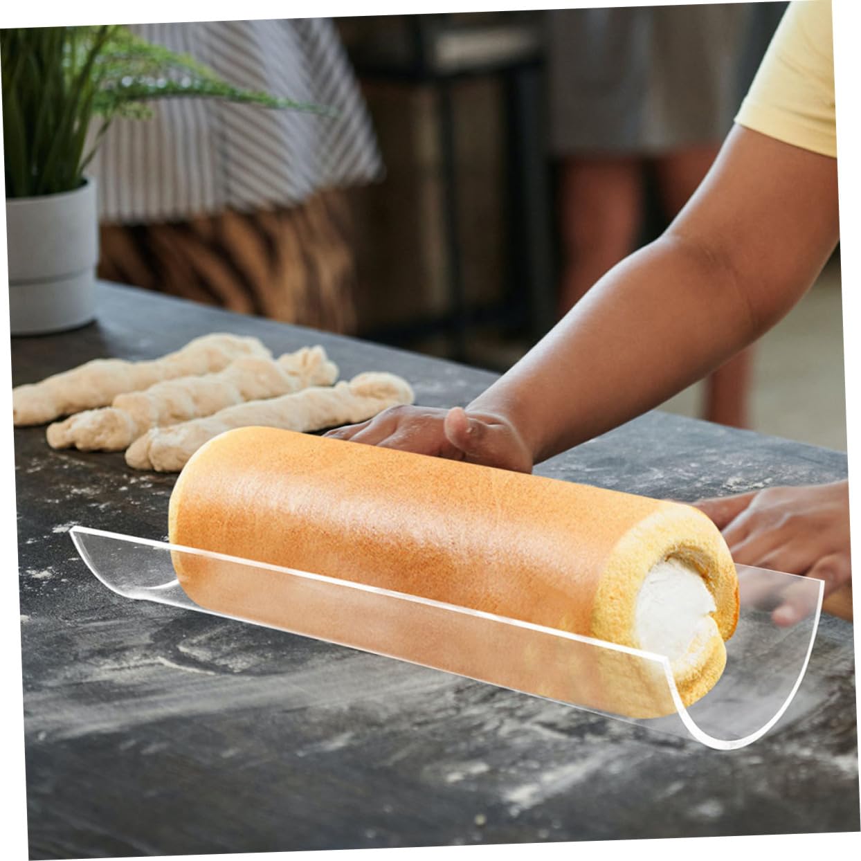 ULTECHNOVO 4 Sätze U Förmiger Kuchenrollenformer Aus Teiliges Für Backen Von Biskuitrollen Benutzerfreundliches Und Langlebiges Backzubehör Für Zuhause Innendurchmesser 2 Stücke * 4