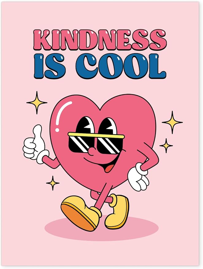 Palettes and Prints Retro Pink Preppy Room Decor, Pink Wall