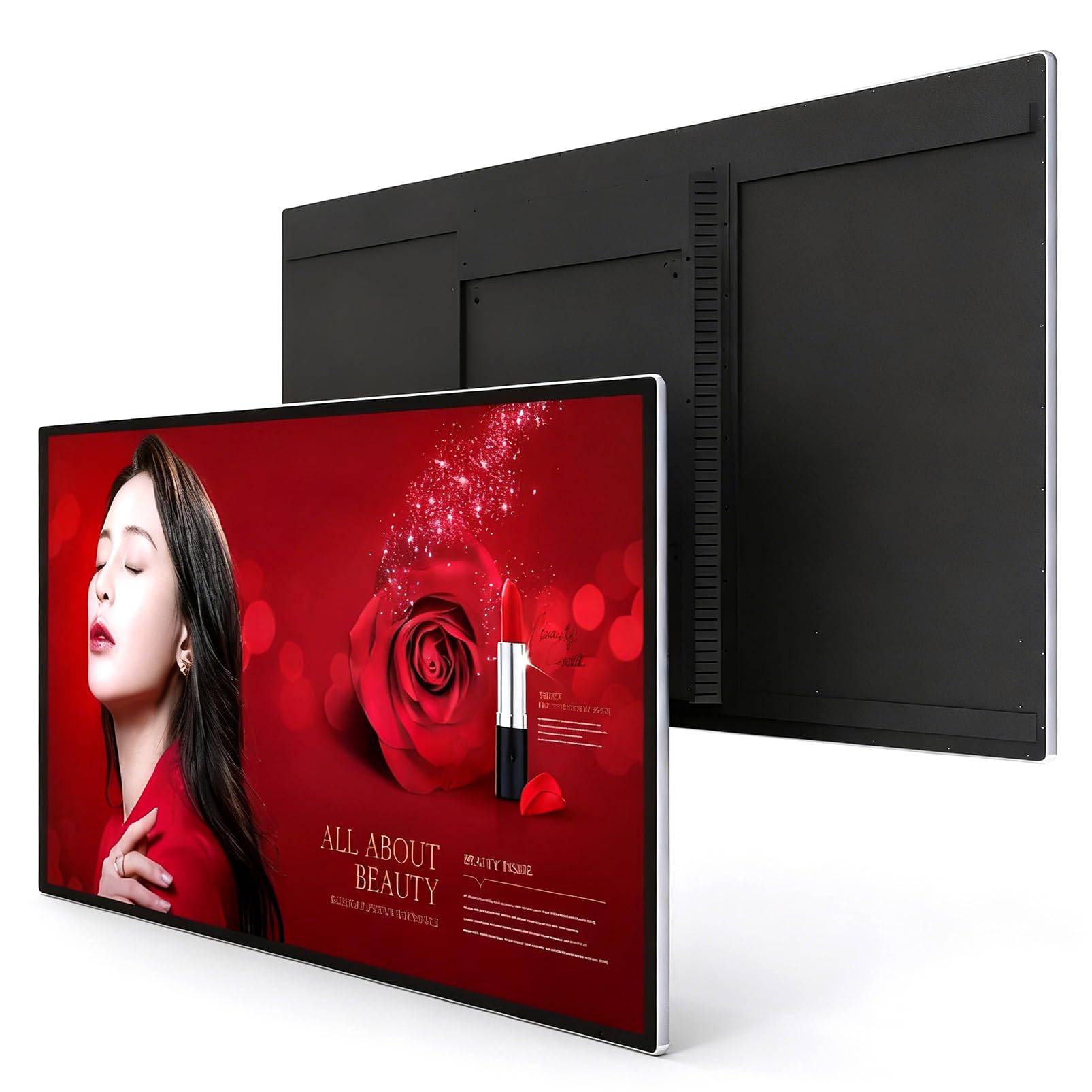 Hnbylmm Multicolor 21.5" Capacitive Touchscreen Industrial Monitor, Digital Signage Display For Advertising, 2+32G Android System, Smart Split Screen, Built-In Speakers, Usb, Hdmi Ports 32Inch