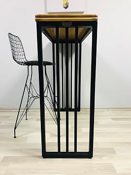 İrem Bar Type Table Bar Table Metal Dining Table Leg-Free Shipping