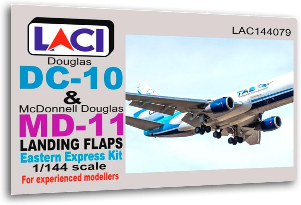 LACI 144079 1/144 Douglas DC-10 & MD-11 Landing Flaps for Eastern Express Resin Aircraft Accessory kit, Small, Grey